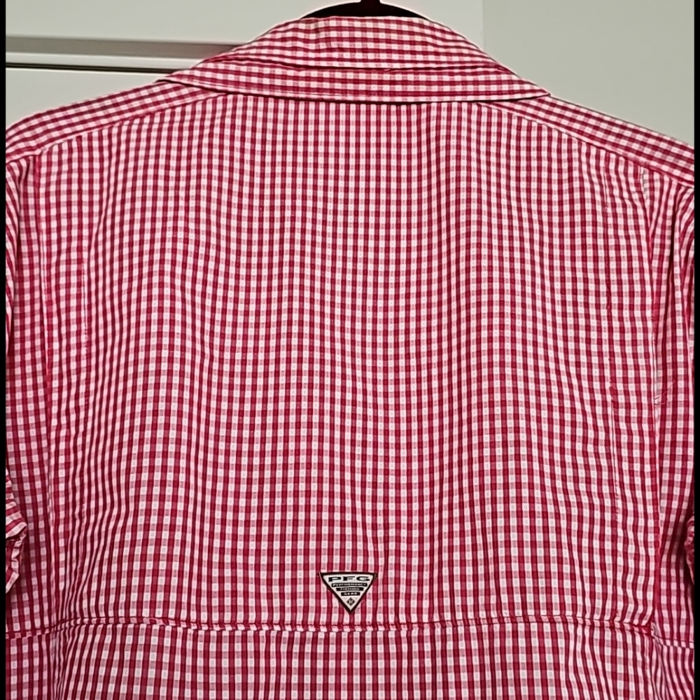 Columbia Pfg Red Checkered Button-Down Longsleeves - image 4